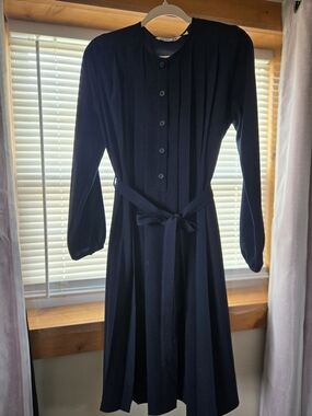 knee length dresses for ladies Joseph Severin Crepe de Chine Silk Dress - Size 34 - Grey
